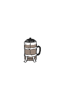 letterow love heart coffee i Sticker