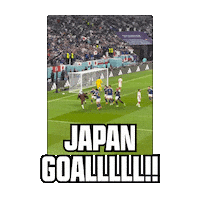 Japan Soccer Samurai Blue Sticker