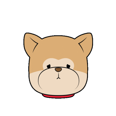 Sad Dog Sticker by Ai and Aiko
