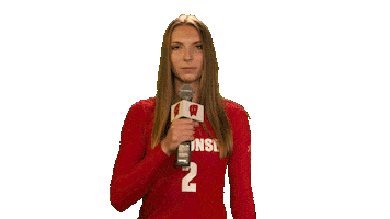 Shocked Wisconsin Volleyball Sticker by Wisconsin Badgers