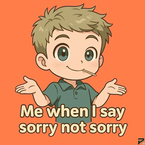 Sorry Not Sorry Shrug GIF by Persona