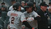 Giants Baseball Hug GIF by San Francisco Giants