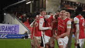 FleetwoodTown_FC celebration potter town rooney GIF