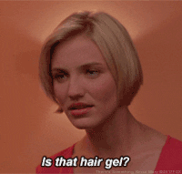 foxhomeent cameron diaz hair gel there's something about mary GIF