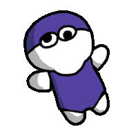 Excited Flap Sticker