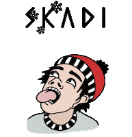 Kid Tongue Sticker by SKADI Skis