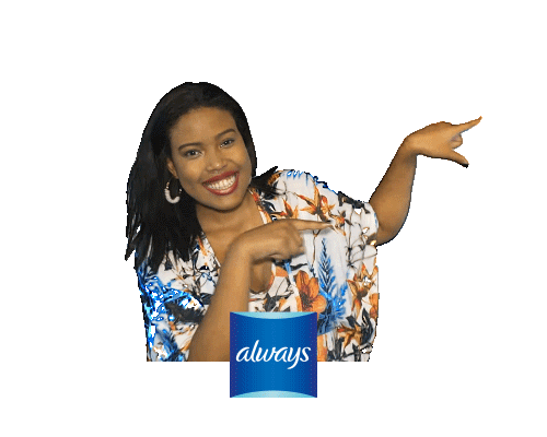 dianecaroline apontandoprolado Sticker by Always Brasil