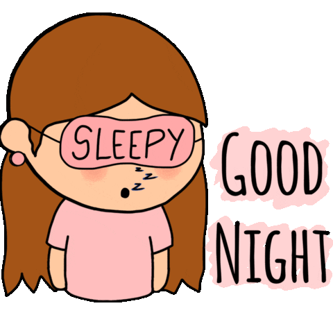Tired Good Night Sticker