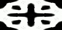 anniemuse heart black and white mask bw GIF