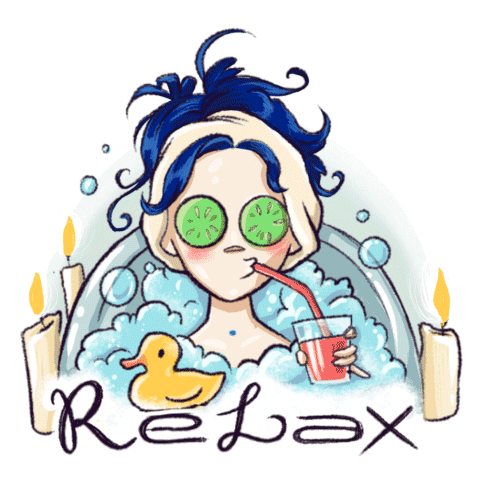 Nika_smile_art giphyupload holiday weekend chill Sticker