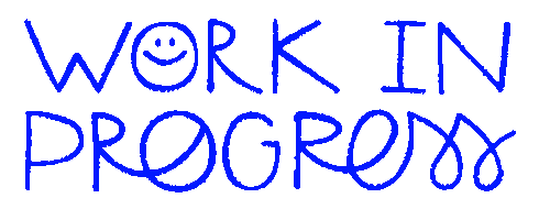 Happy Work In Progress Sticker