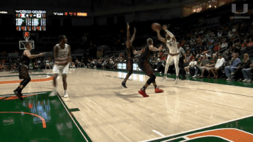 assist slam dunk GIF by Miami Hurricanes