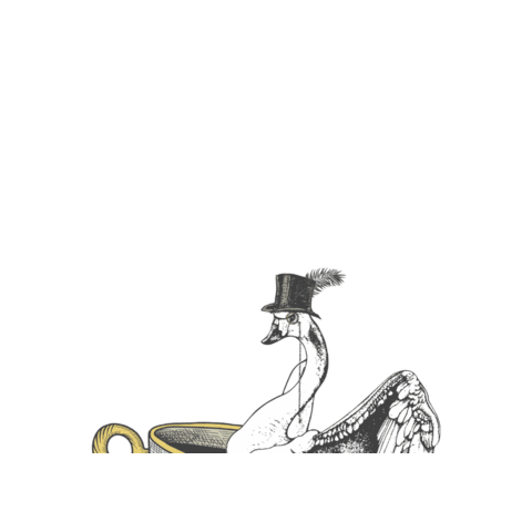 GreatEstateFestival giphygifmaker festival swan peeking Sticker