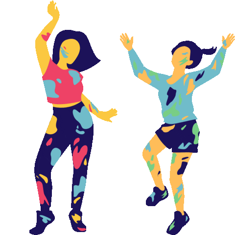 Festival Of Colours Dance Sticker by Digital Pratik