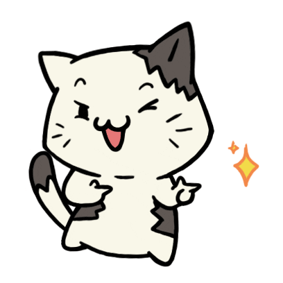 Cute Cat Sticker by Hayat Creative