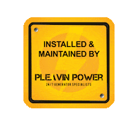 pleavinpower generators generator specialists pleavin pleavinpower Sticker