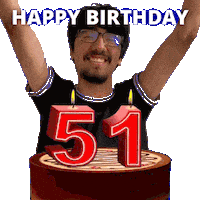 Happy 51St Birthday Sticker