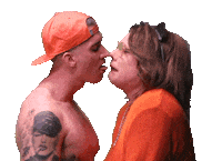 Tongue Kiss Sticker by Cherylyn Barnes