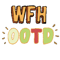 Work From Home Sticker