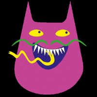 POW_AT excited crazy monster GIF