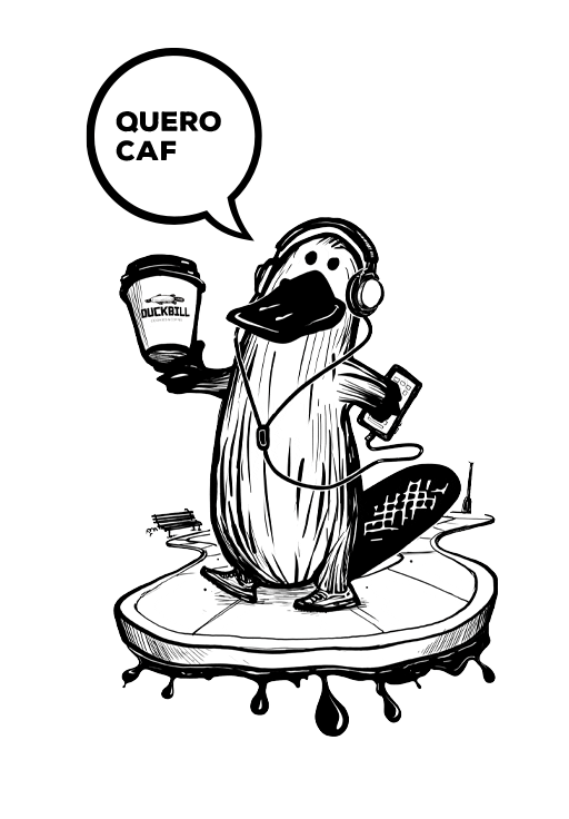 duckbillcookies cafe chocolate cookies cappuccino Sticker