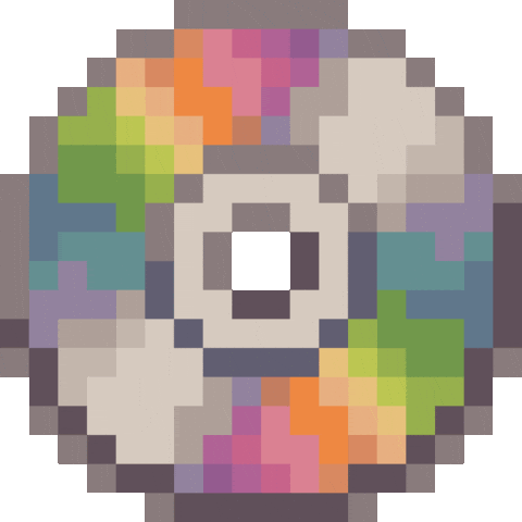 dinchenix pixel rainbow retro pixel art GIF