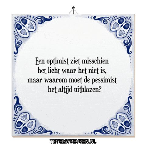 Hoop Spreuk Sticker by Tegelspreuken.nl