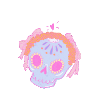 Day Of The Dead Skull Sticker