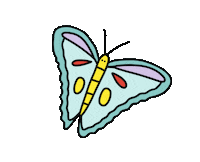 Butterfly Staring At You Sticker
