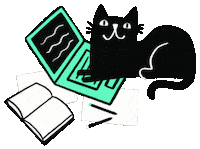 Black Cat Sticker