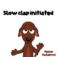 Dog Slow Clap Sticker by VeeFriends