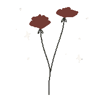 DorinDraws new red flower new post Sticker