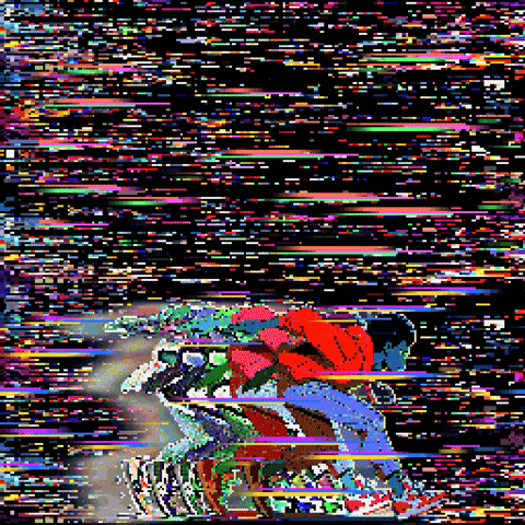 Sachcoothearty giphyupload pixelart glitch run GIF