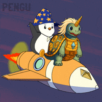 To The Moon Crypto GIF by Pudgy Penguins