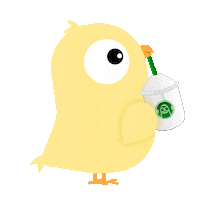 Coffee Chicken Sticker by Kurczatko