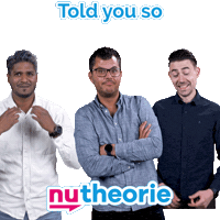 Happy Told You So Sticker by Nutheorie