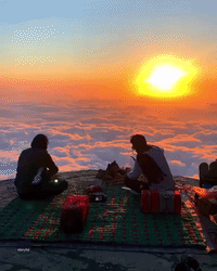 Video Captures Stunning Sunset View From Mountain in Saudi Arabia
