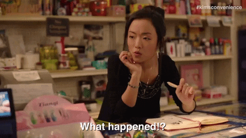 What Happened Question GIF by Kim's Convenience