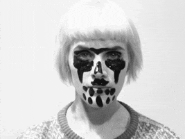 face paint look up GIF by Tara