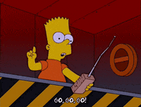 go bart simpson GIF