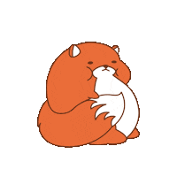 Sad Red Fox Sticker