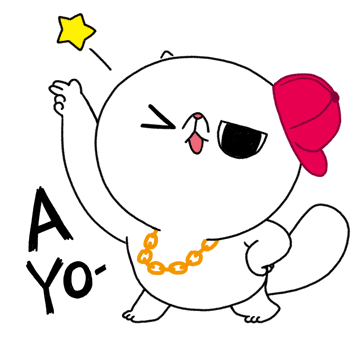 Cat Hello Sticker by Kcomics