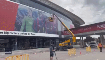 Messi's Image Removed From Mural at Barcelona Stadium