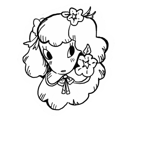 Wawflouer poodle darling tea time tea party Sticker