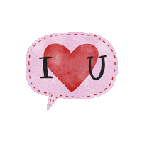I Love You Heart Sticker
