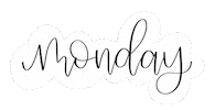 Days Of The Week Monday Sticker