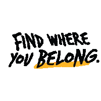aiconcampus aic yellow jackets find where you belong aic yellow jackets Sticker