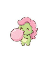 Blow Up Balloon Sticker by KuteCosmos | Home of Fruffy and 12 Kute Signs