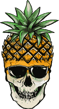 big pineapple dj Sticker