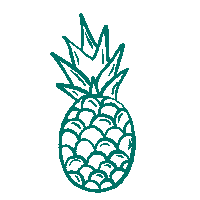 Fruit Pineapple Sticker by Visit Sunshine Coast